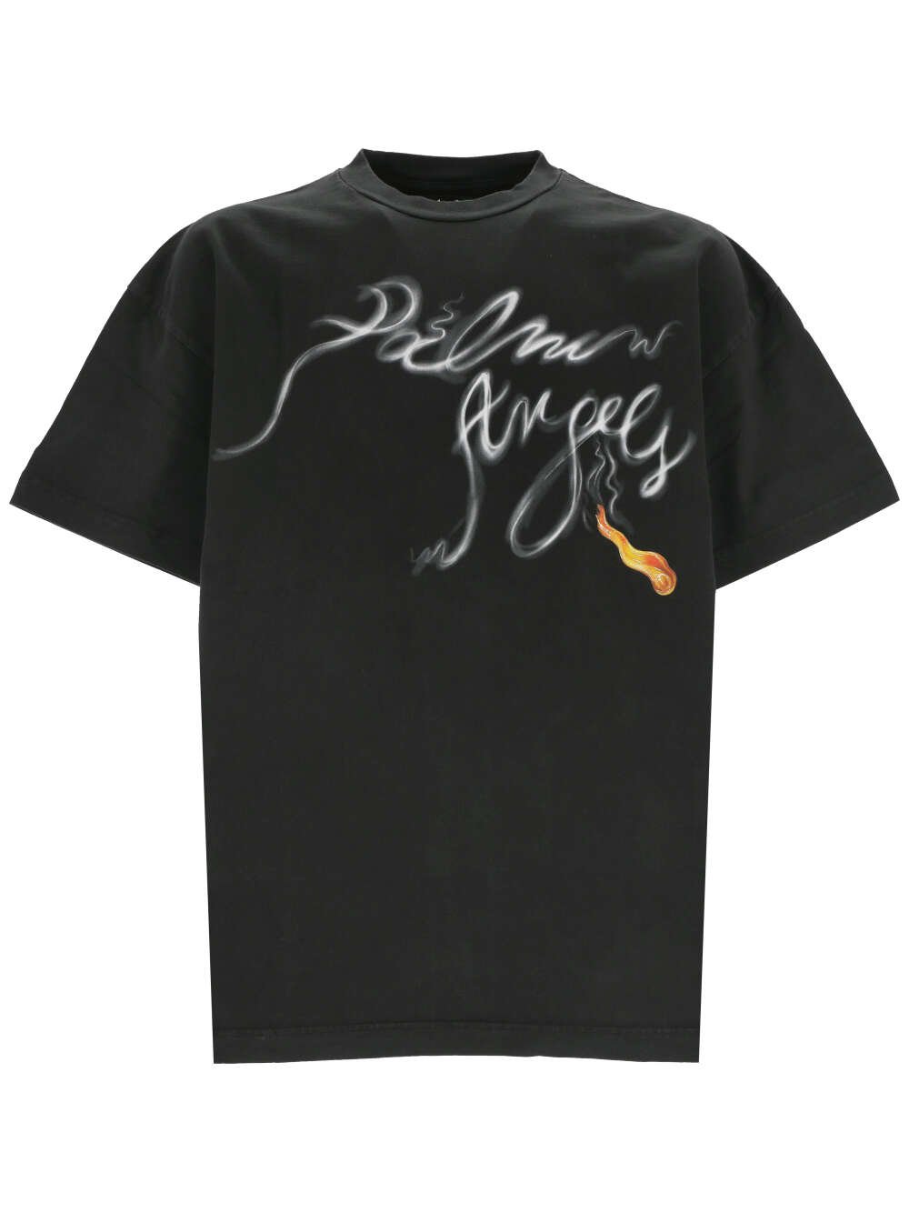 Palm Angels Logo Printed Crewneck T-Shirt