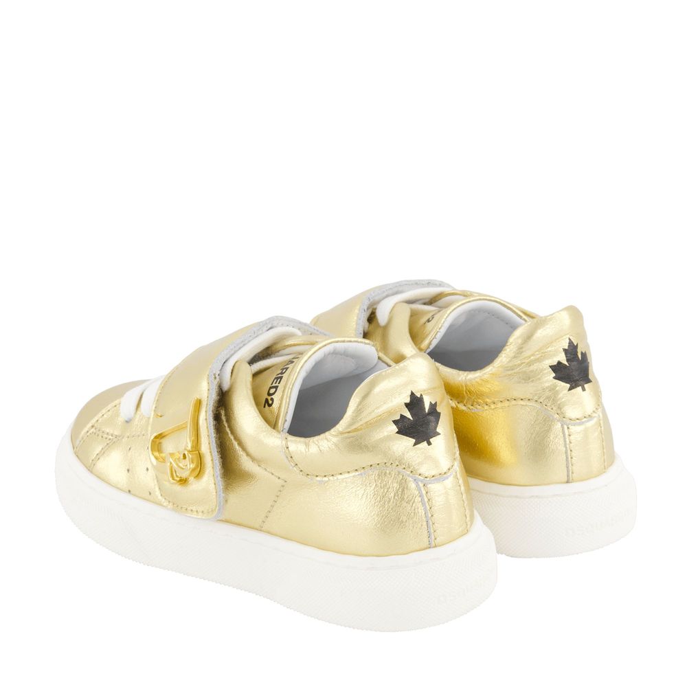 Dsquared 2 kids D2 스트랩 로우탑 스니커즈