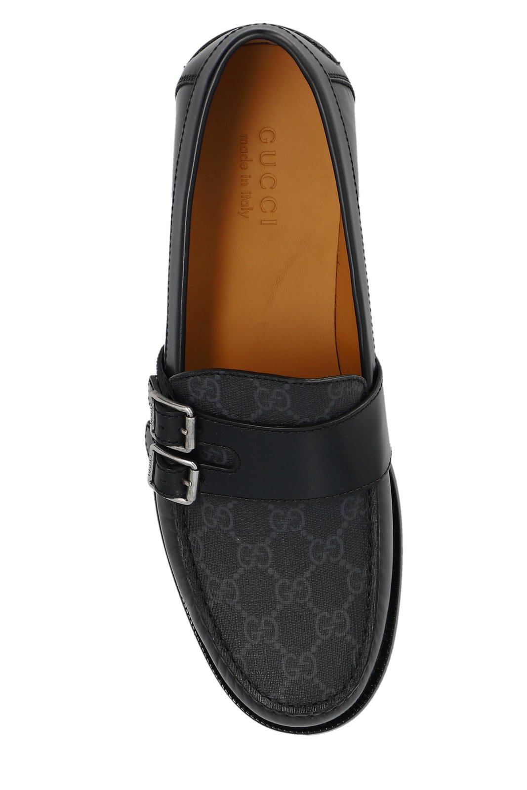 Gucci GG Supreme Buckle Loafers