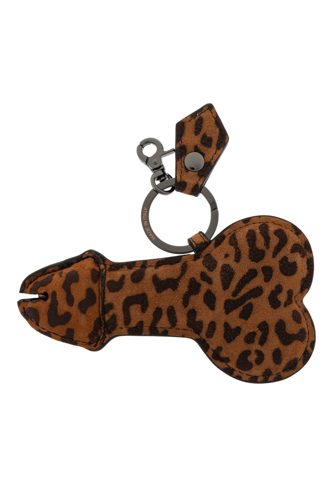 Vivienne Westwood Leopard-Printed Logo Plaque Keyring