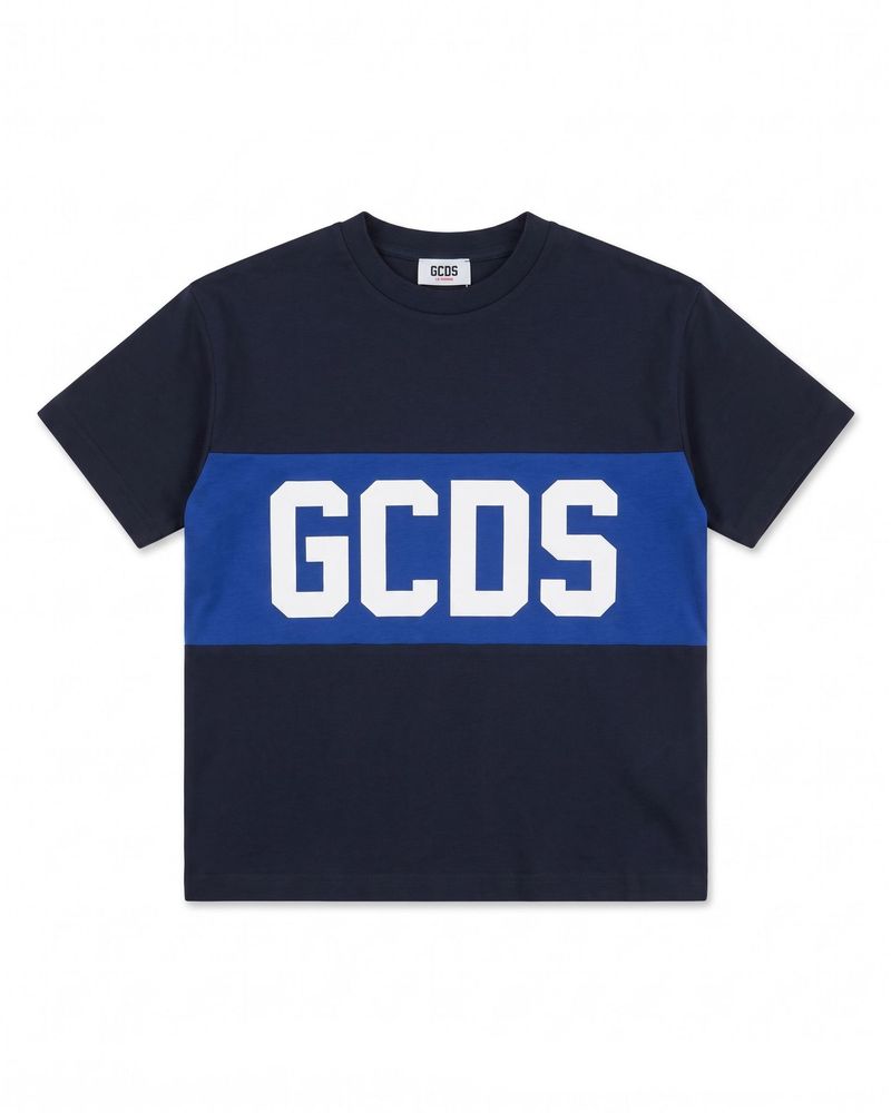 Gcds Kids 로고 프린트 크루넥 티셔츠