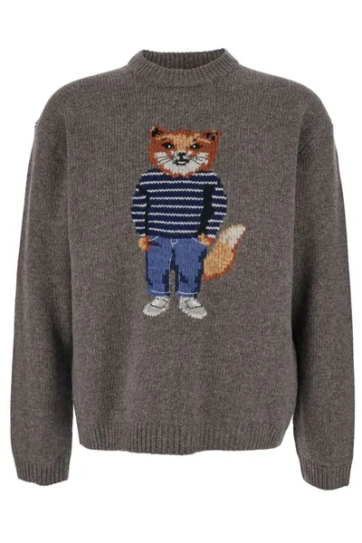 메종키츠네 Maison Kitsuné 메종 키츠네 롱슬리브 크루넥 스웨트셔츠