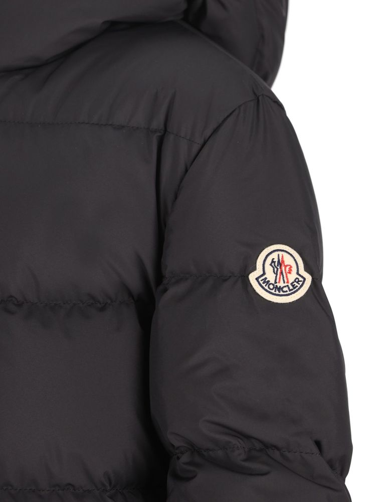 Moncler Enfant 지퍼 퀼팅 후드 자켓