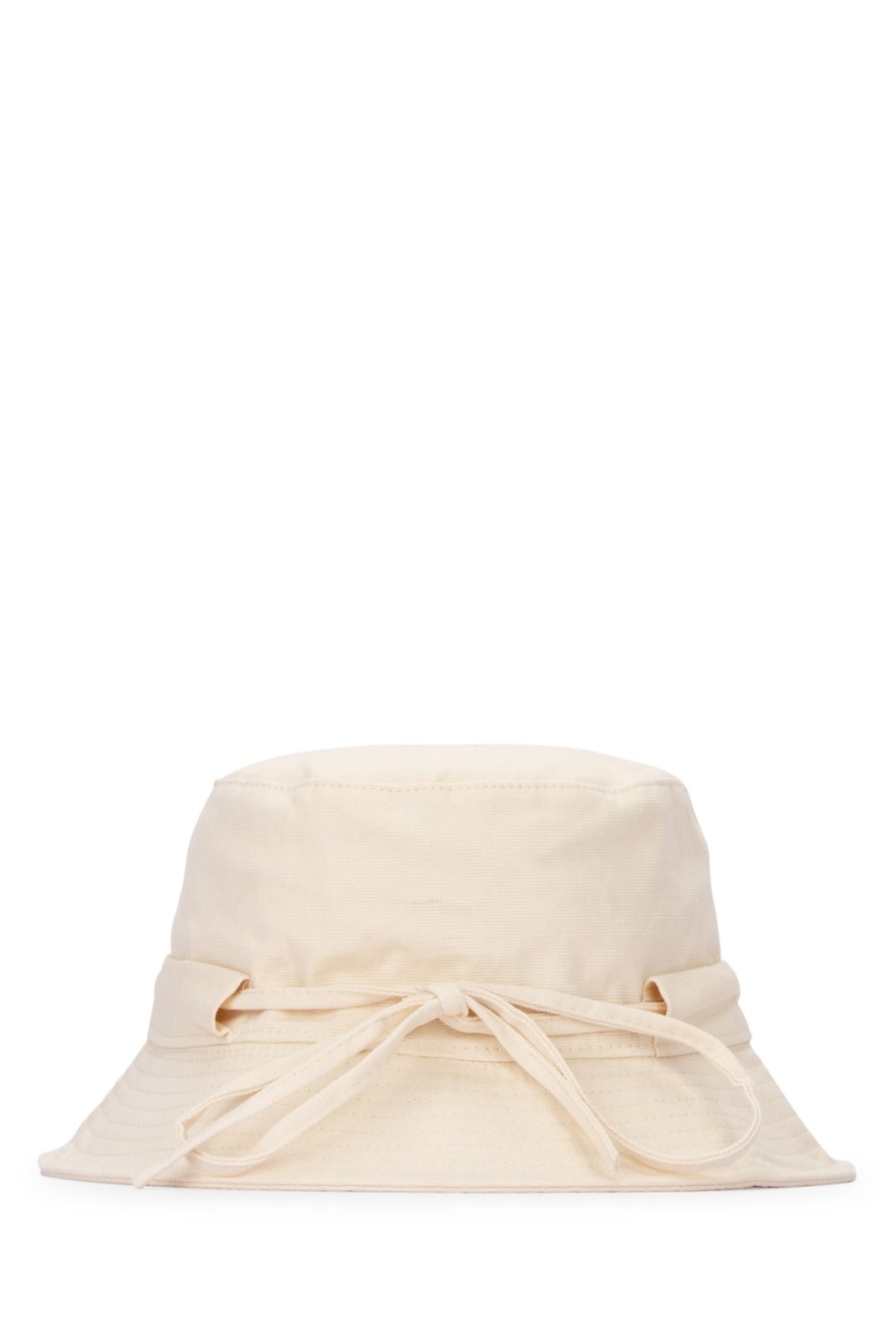 Jacquemus Logo Plaque Drawstring Bucket Hat