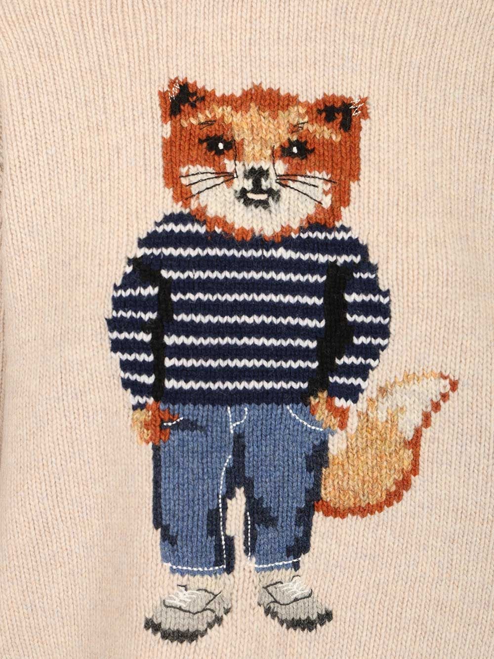 Maison Kitsuné Dressed Fox Intarsia Jumper