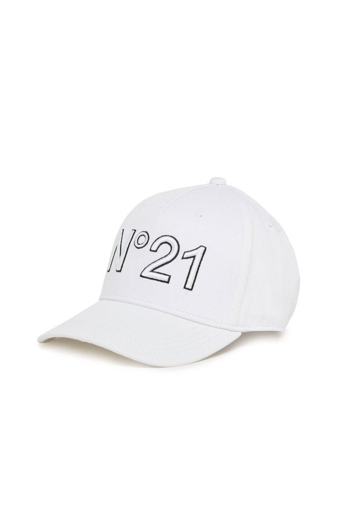N.21 Kids 로고 자수 야구 모자