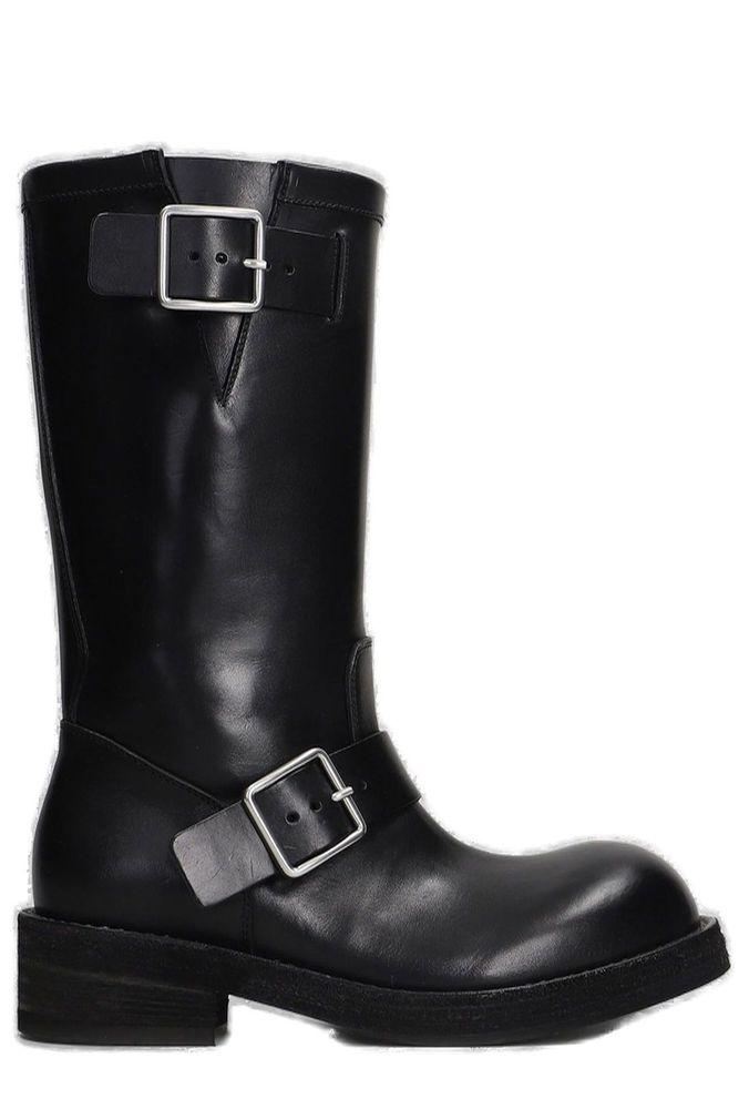 Ann Demeulemeester 사리트 엔지니어 버클 바이커 부츠