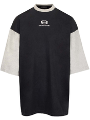 n*n様 22ss balenciaga unity 3/4 sleeve ts Balenciaga Unity 3/4 Sleeve Oversized T-Shirt Black/Light