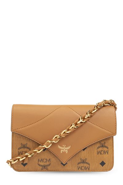 MCM Logo Detailed Chained Shoulder Bag