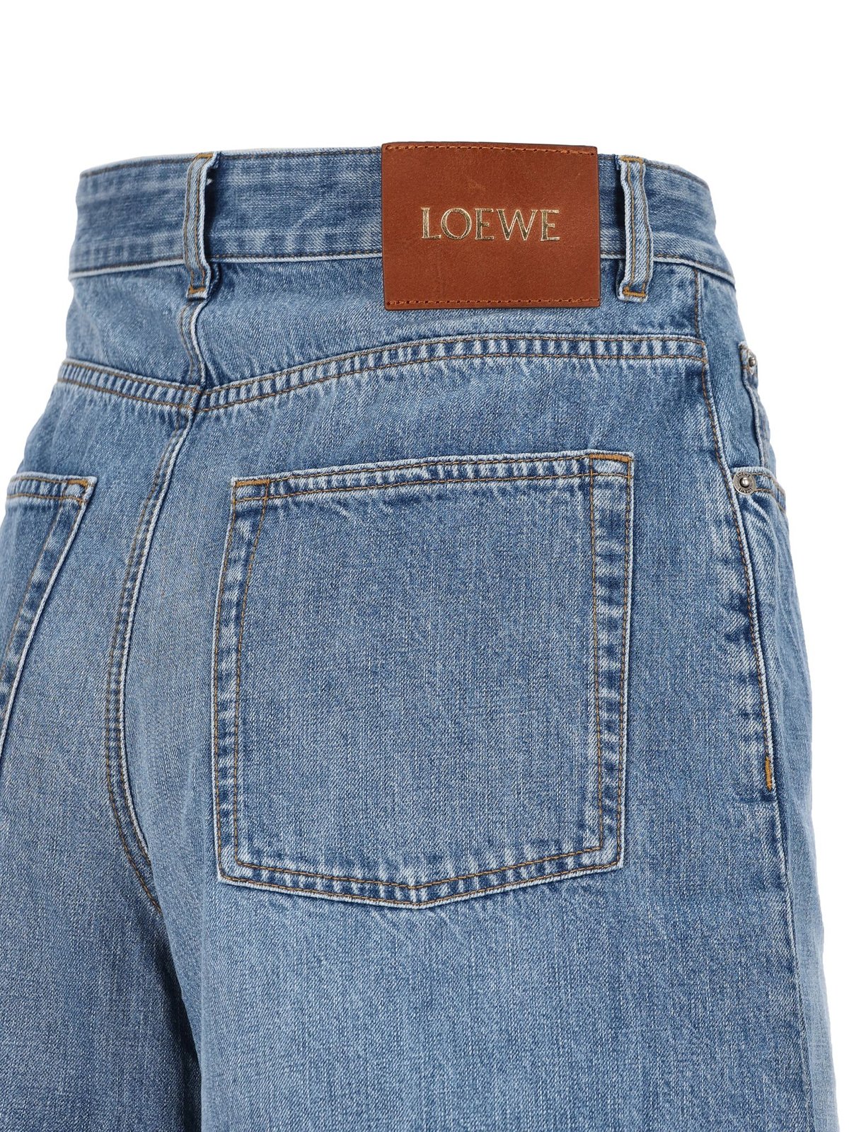 Loewe Anagram Denim Shorts