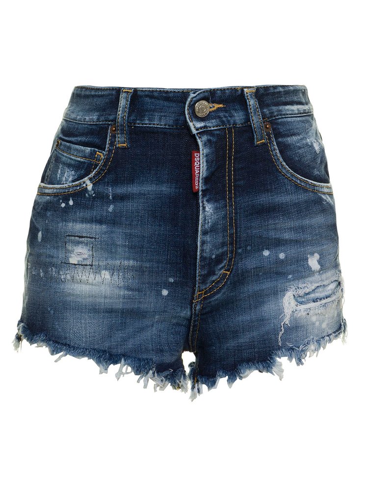 Dsquared2 Women's Shorts Jeans Denim Summer Hot Pants Ciao Bella In