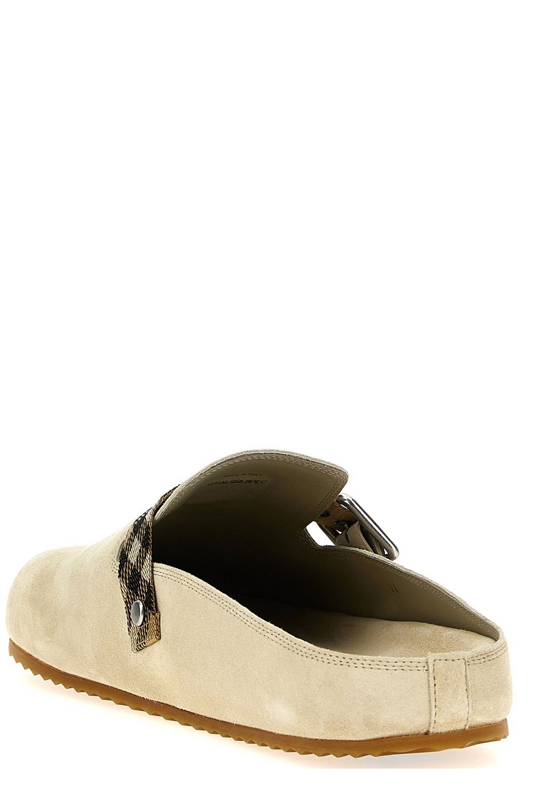 Burberry Urchin Checked Buckle Clogs
