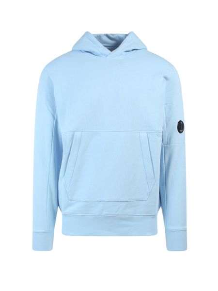 cp company hoodie light blue