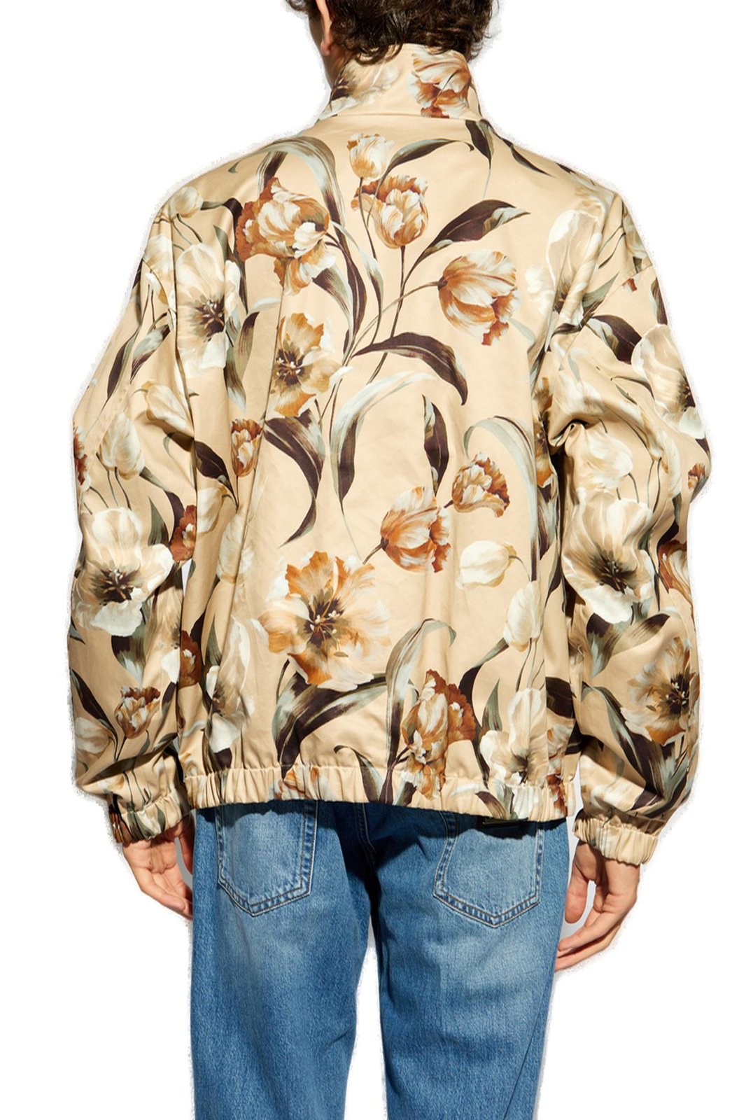 Dolce & Gabbana Floral Printed Reversible High-Neck Jacket – Cettire 