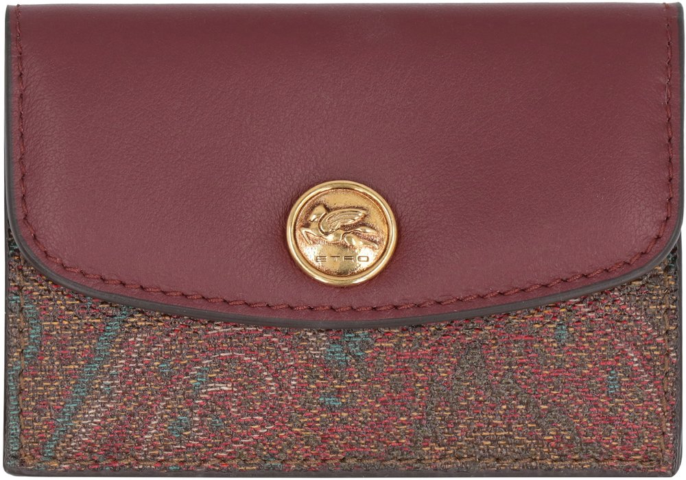 【ETRO】ペイズリー ジャカード ウォレット エトロ ペイズリー ジャカード フォールドオーバー トップ