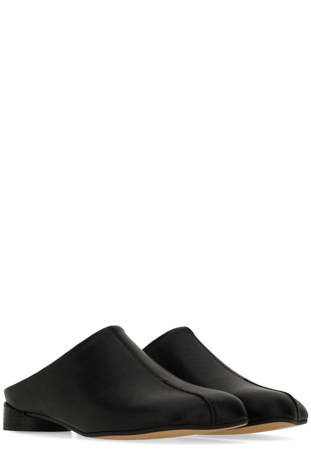 MM6 ミュール　35.5 MM6 Maison Margiela 70mm Leather Mules | Black | FARFETCH