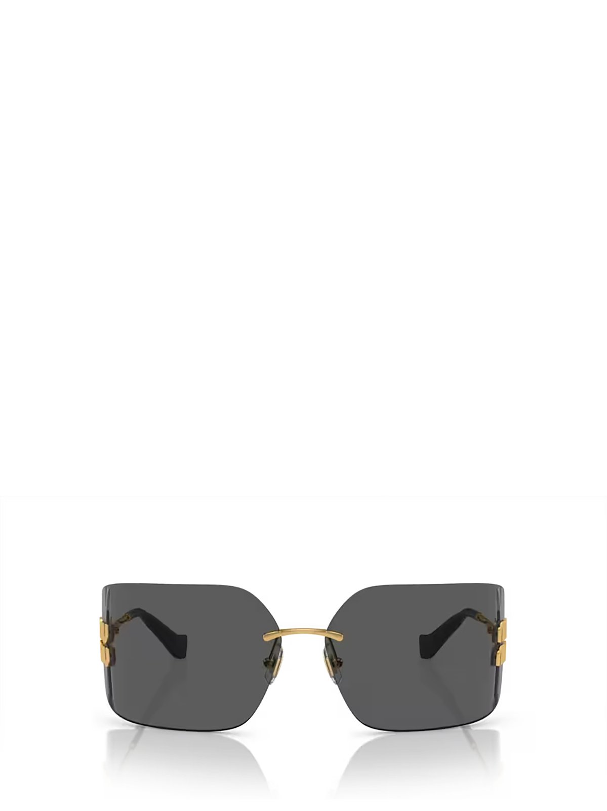 Miu Miu Eyewear Logo-Plaque Oversize-Frameless Sunglasses