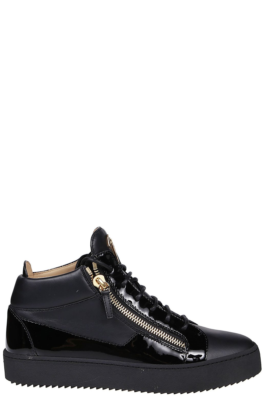 Giuseppe Zanotti Side-Zip Lace-Up Sneakers