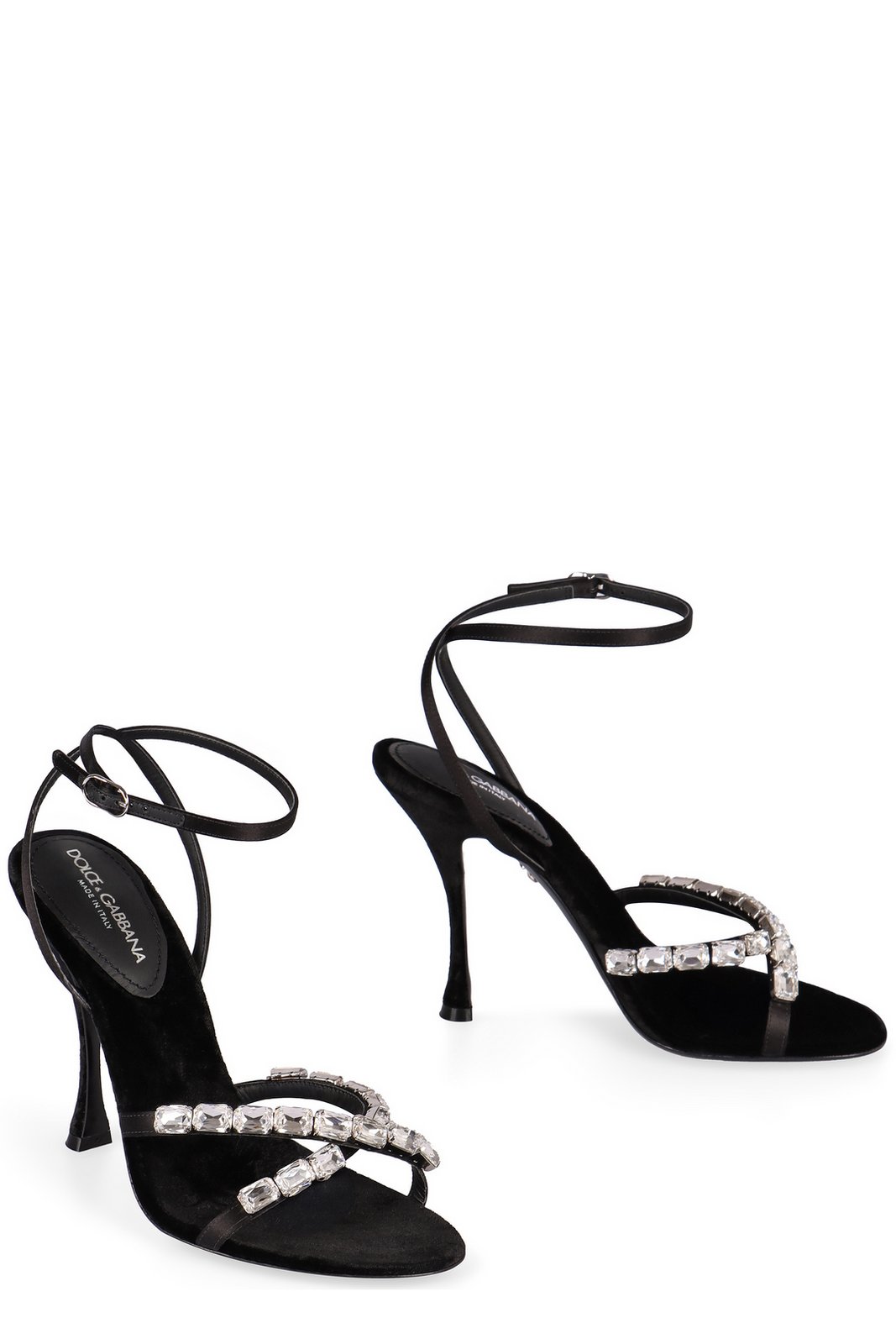 Dolce & Gabbana Embellished Satin Sandals