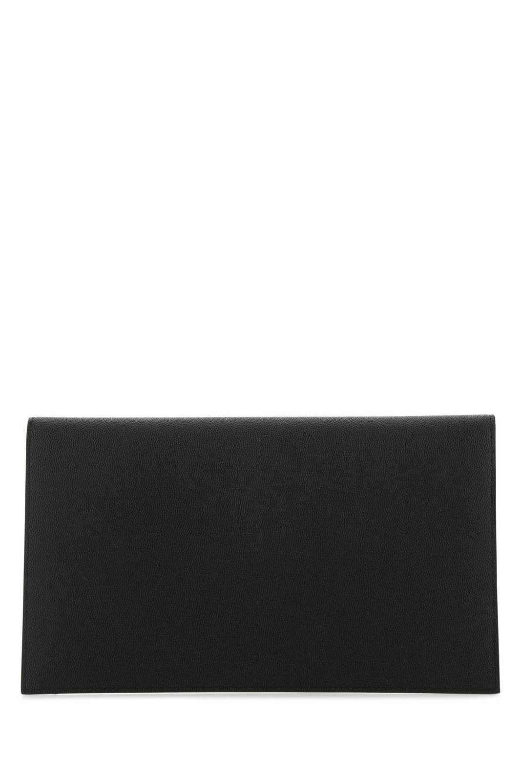 Saint Laurent Uptown Logo Plaque Clutch Bag