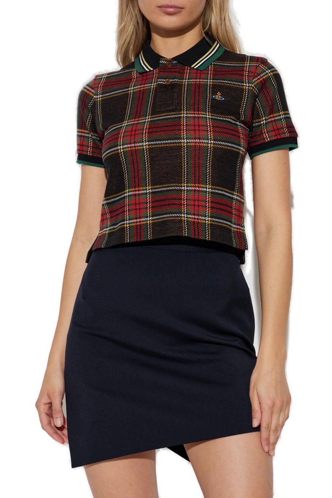 Vivienne Westwood Checked Short-Sleeve Top