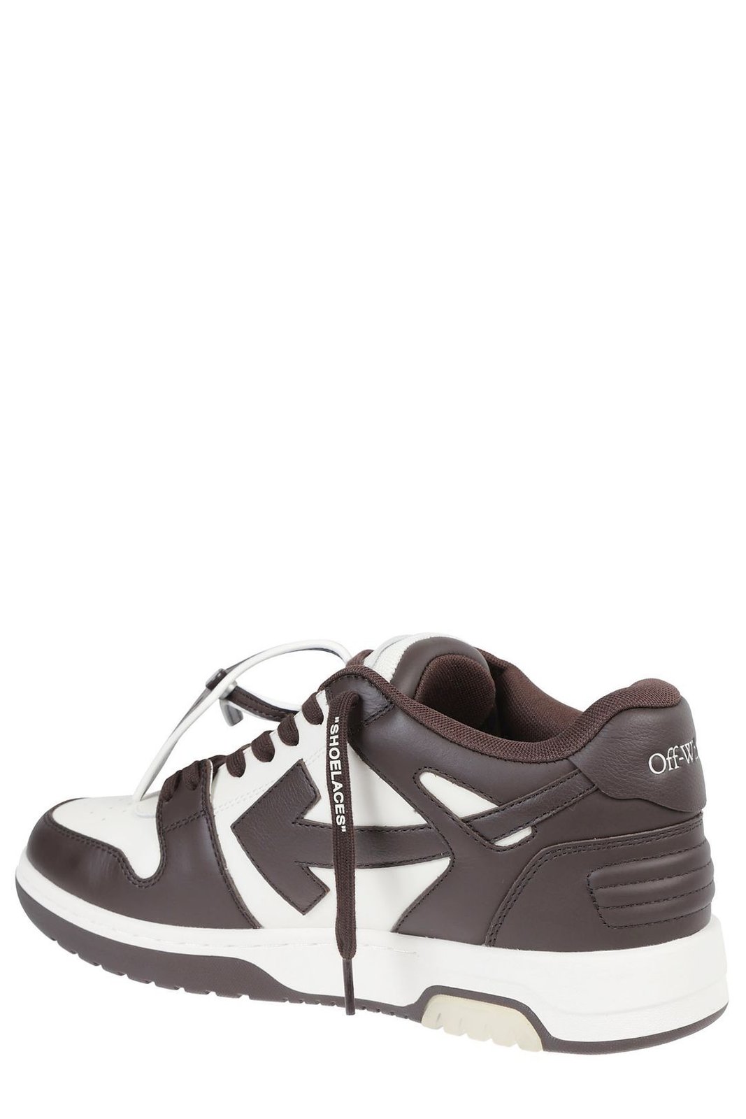Off-White Out Of Office Round Toe Lace-Up Sneakers