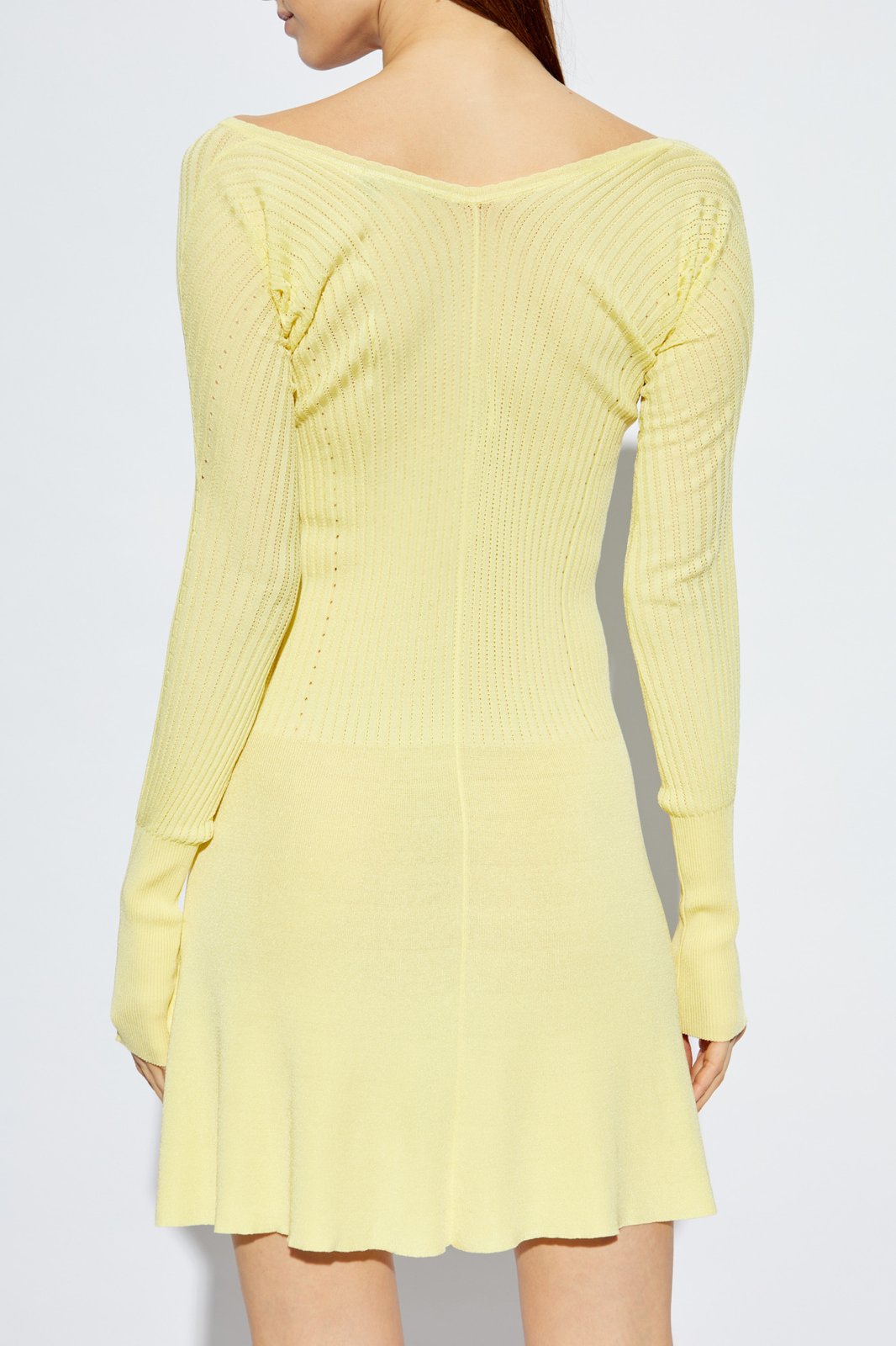 Jacquemus Pralù Long-Sleeve Mini Dress