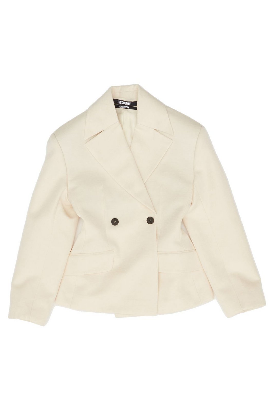 【中古】未使用品 ジャックムス JACQUEMUS 24SS テーラードジャケット シングル リネン 48 ベージュ 245JA045 Shop Jacquemus La Veste Norma Double Breasted Blazer on Sale at