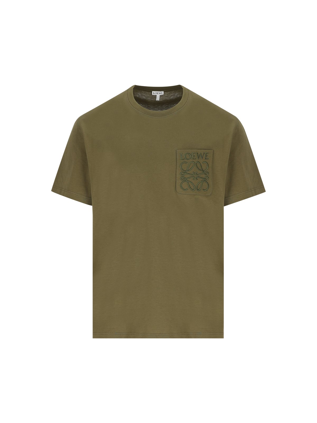 Loewe Logo Embroidered Crewneck T-Shirt