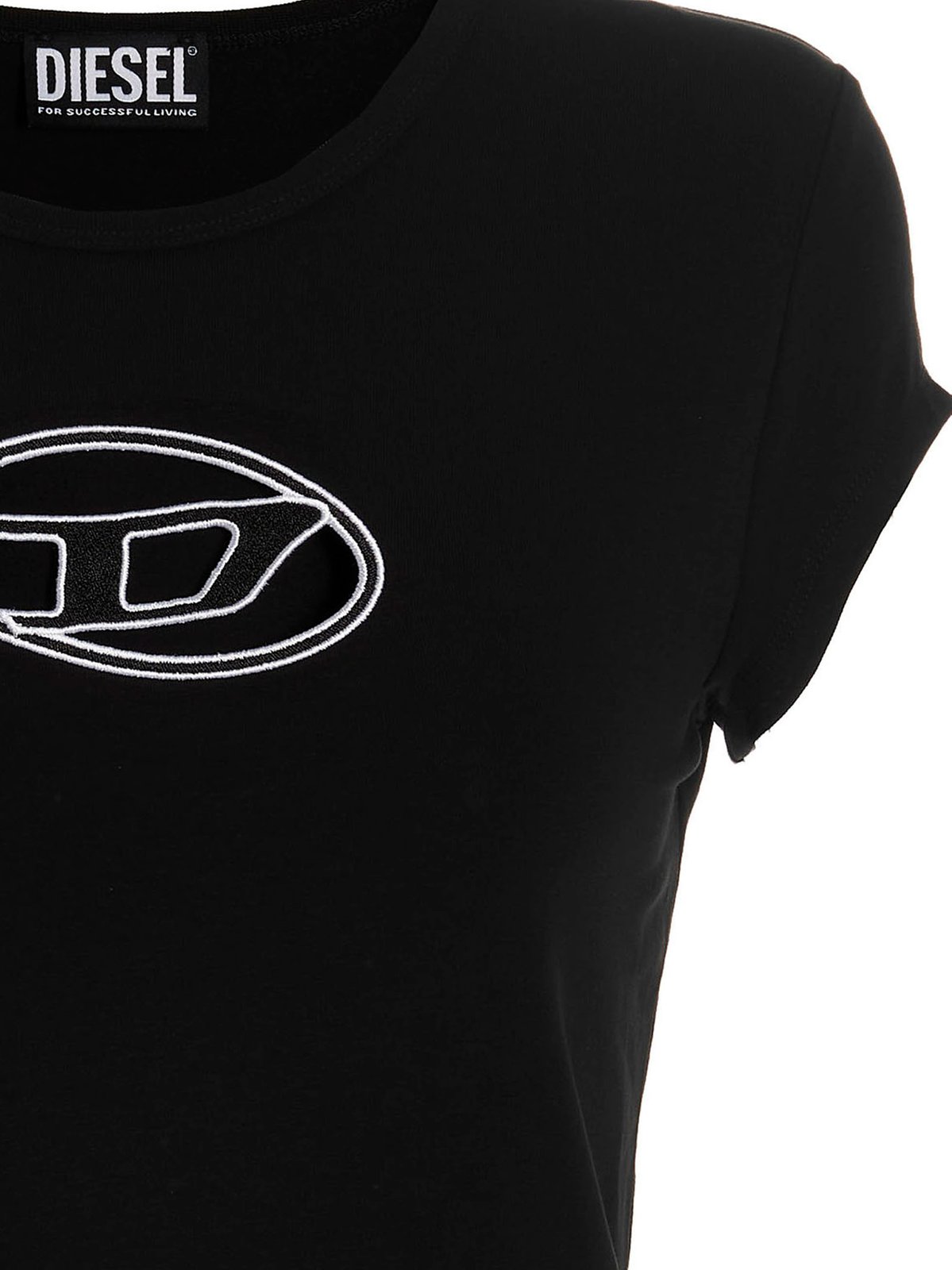 Diesel Logo Detailed Crewneck T-Shirt