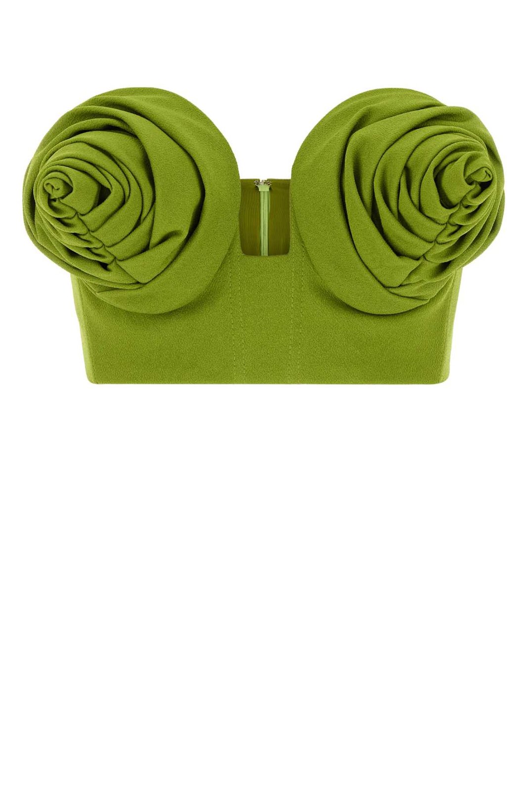 Jean Paul Gaultier Floral-Cup Cropped Strapless Top