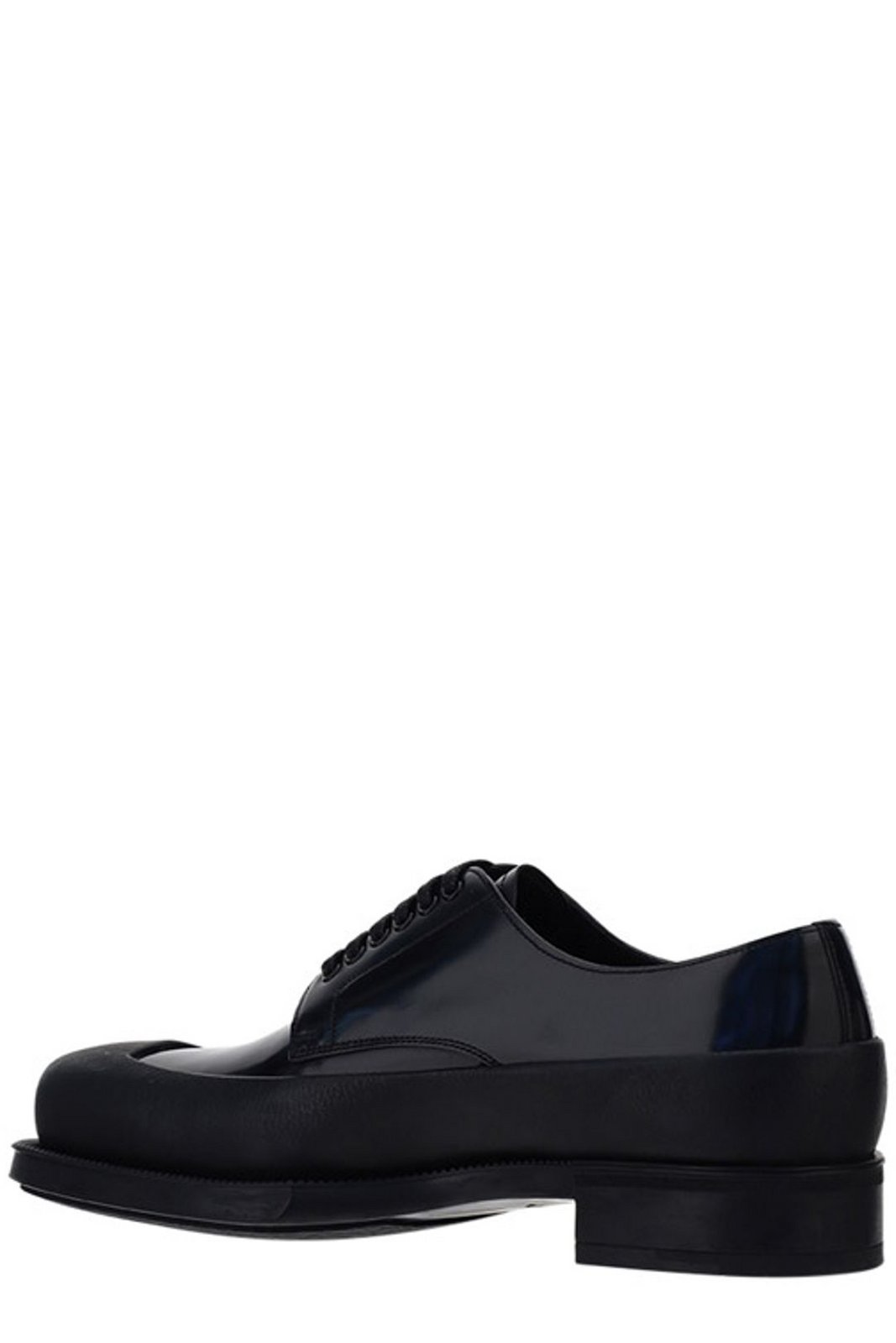 PRADA 22AW Square Toe Leather Shoes