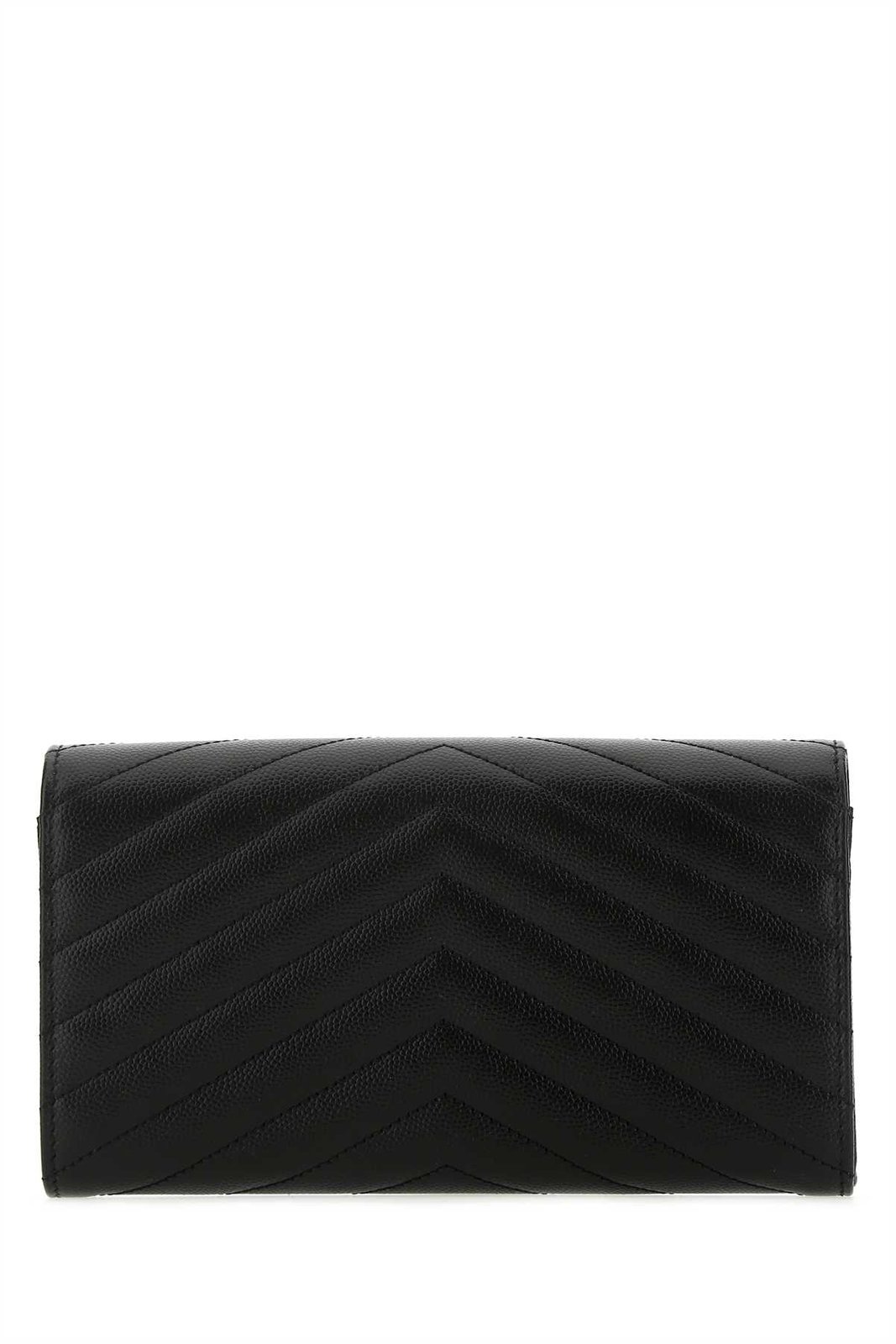 Saint Laurent Grain De Poudre Monogram Wallet