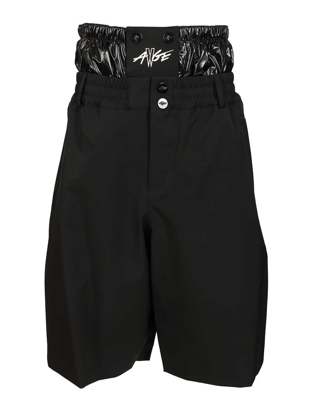 Moncler X ASAP Rocky Logo Printed Layered Shorts