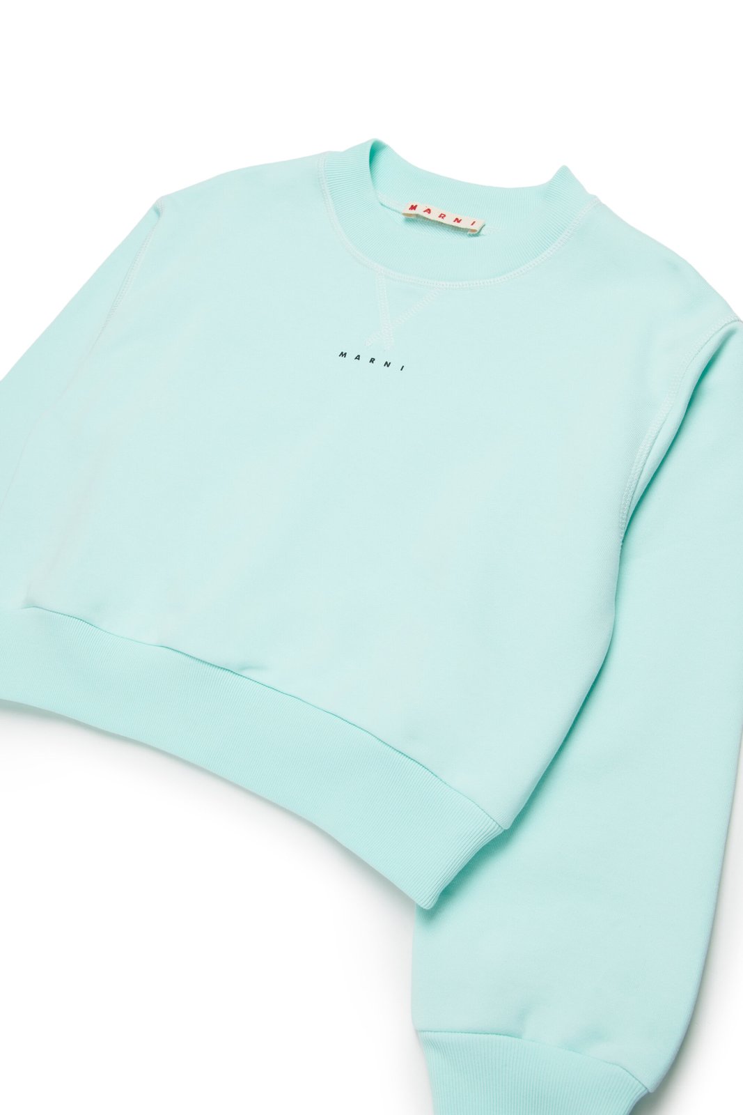 Marni Kids Logo Detailed Crewneck Sweatshirt