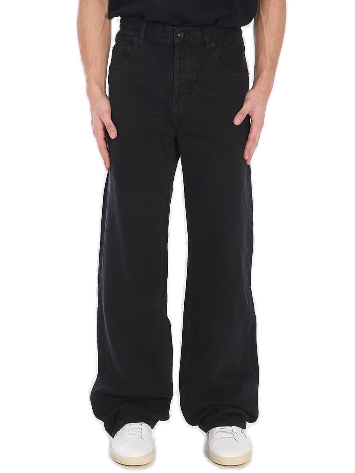 Saint Laurent Mid-Rise Baggy Jeans