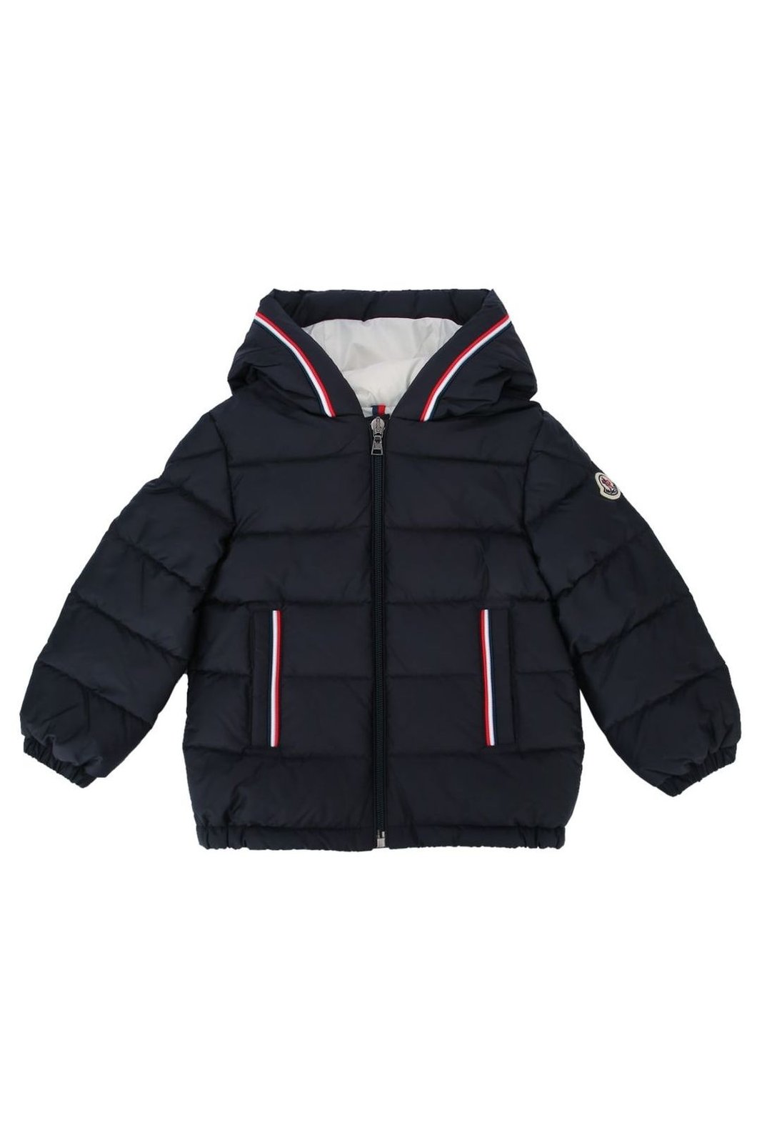 Moncler Enfant Zip-Up Hooded Quilted Jacket