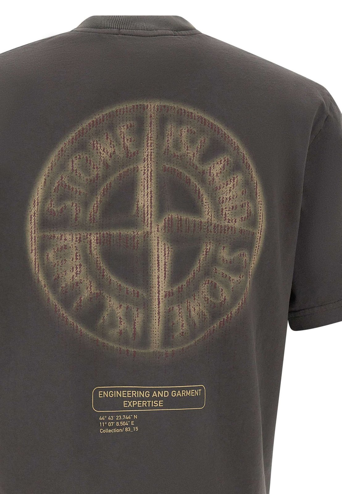 Stone Island Compass Printed Crewneck T-Shirt