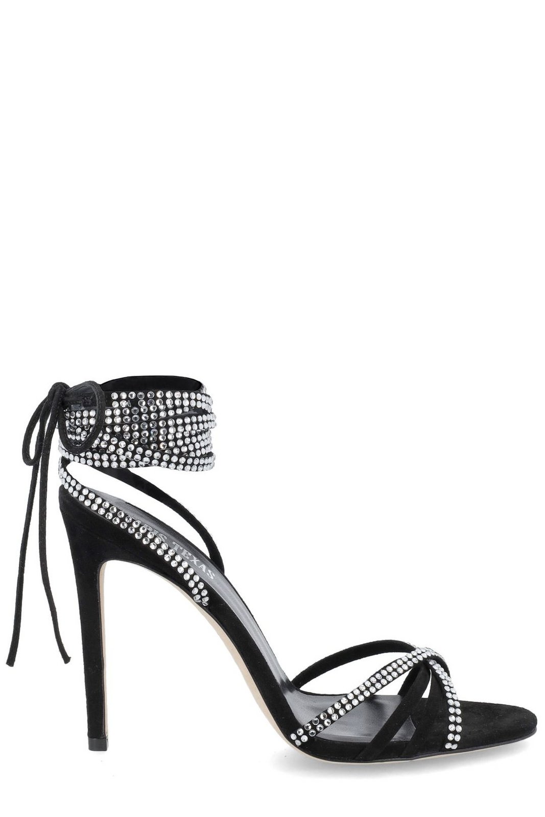 Paris Texas Embellished Crossover Strap Sandals