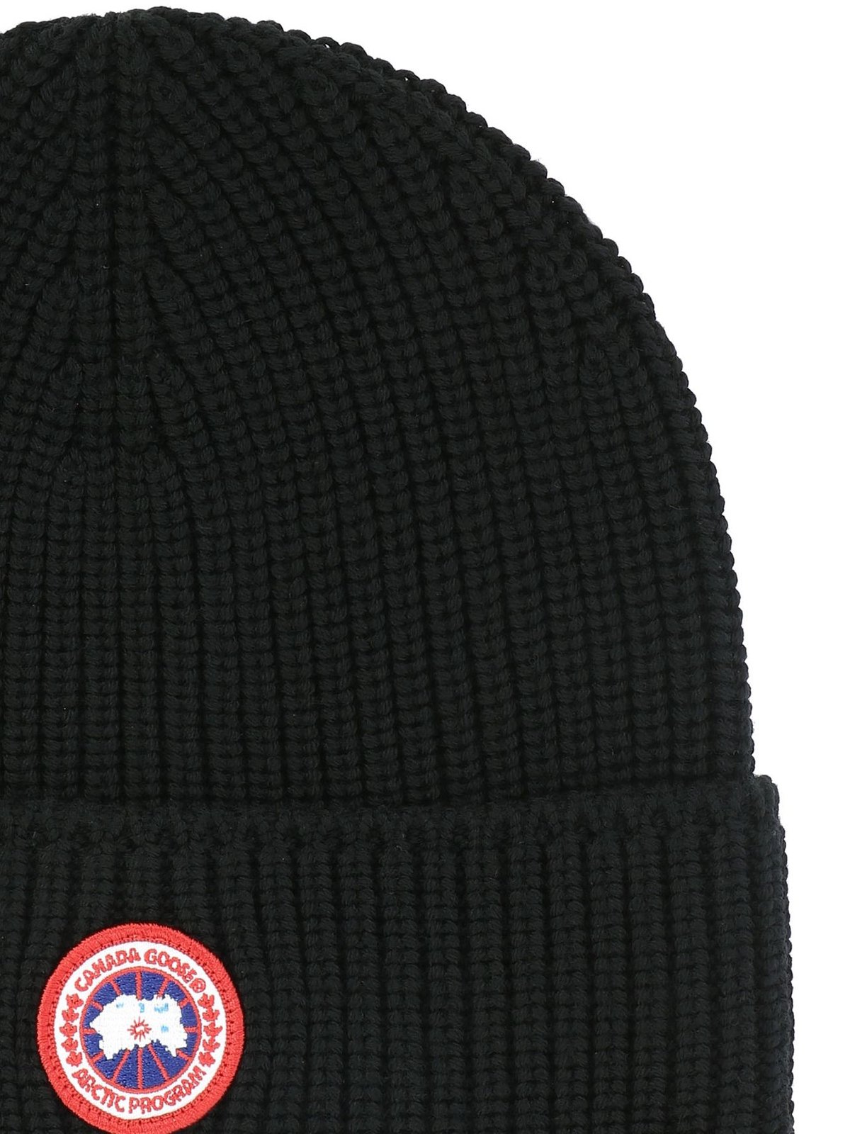 Canada Goose Logo Patch Knitted Beanie