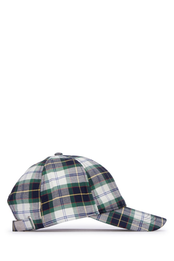 Barbour Kids 클래식 체크 모자
