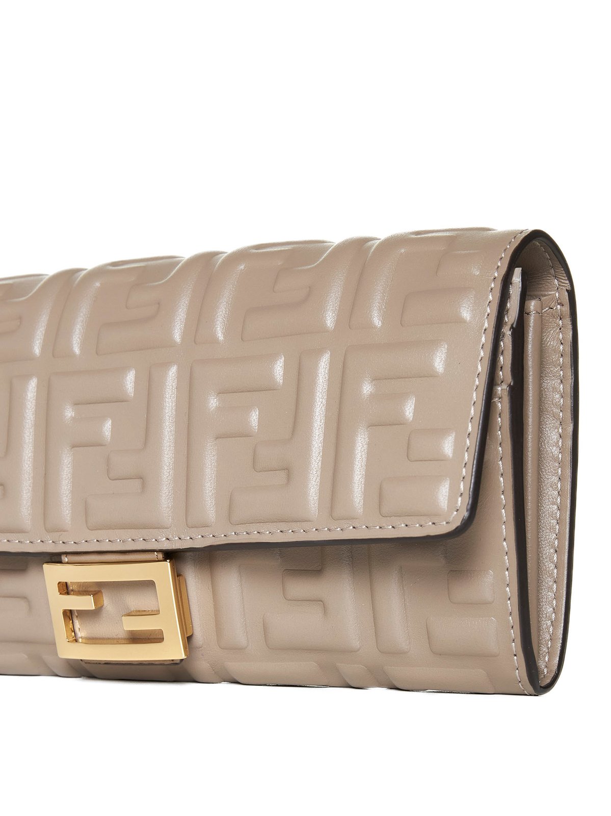 Fendi FF Motif Baguette Continental Chain-Linked Wallet