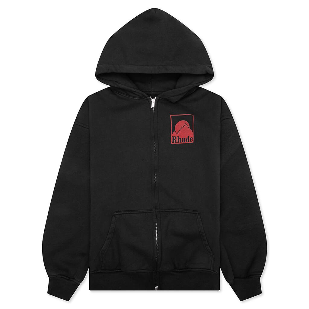 Rhude Logo-Printed Zipped Hoodie