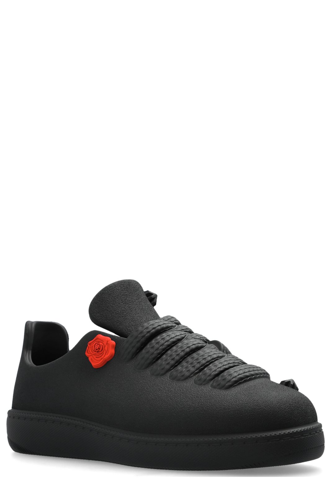 Burberry Bubble Flower Embellished Lace-Up Sneakers