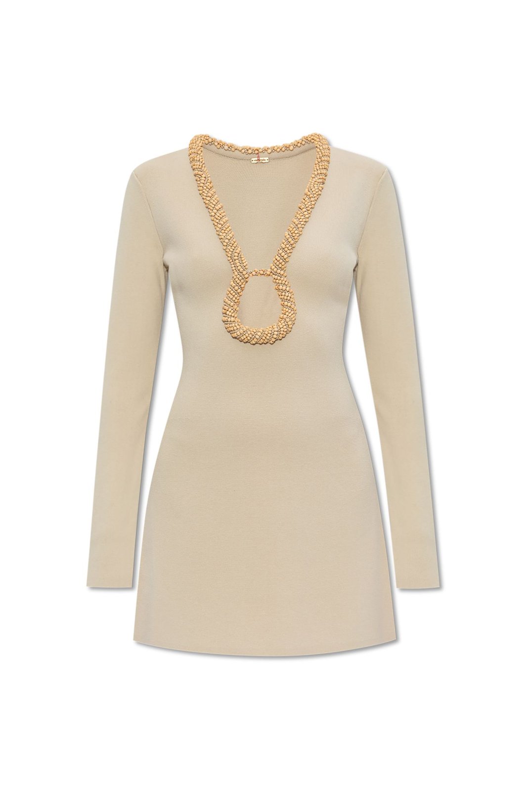 cult gaia zev knit dress Cut-Out Detailed Knitted Mini complete-look-lazy-oaf-pink-oaf-cap-1