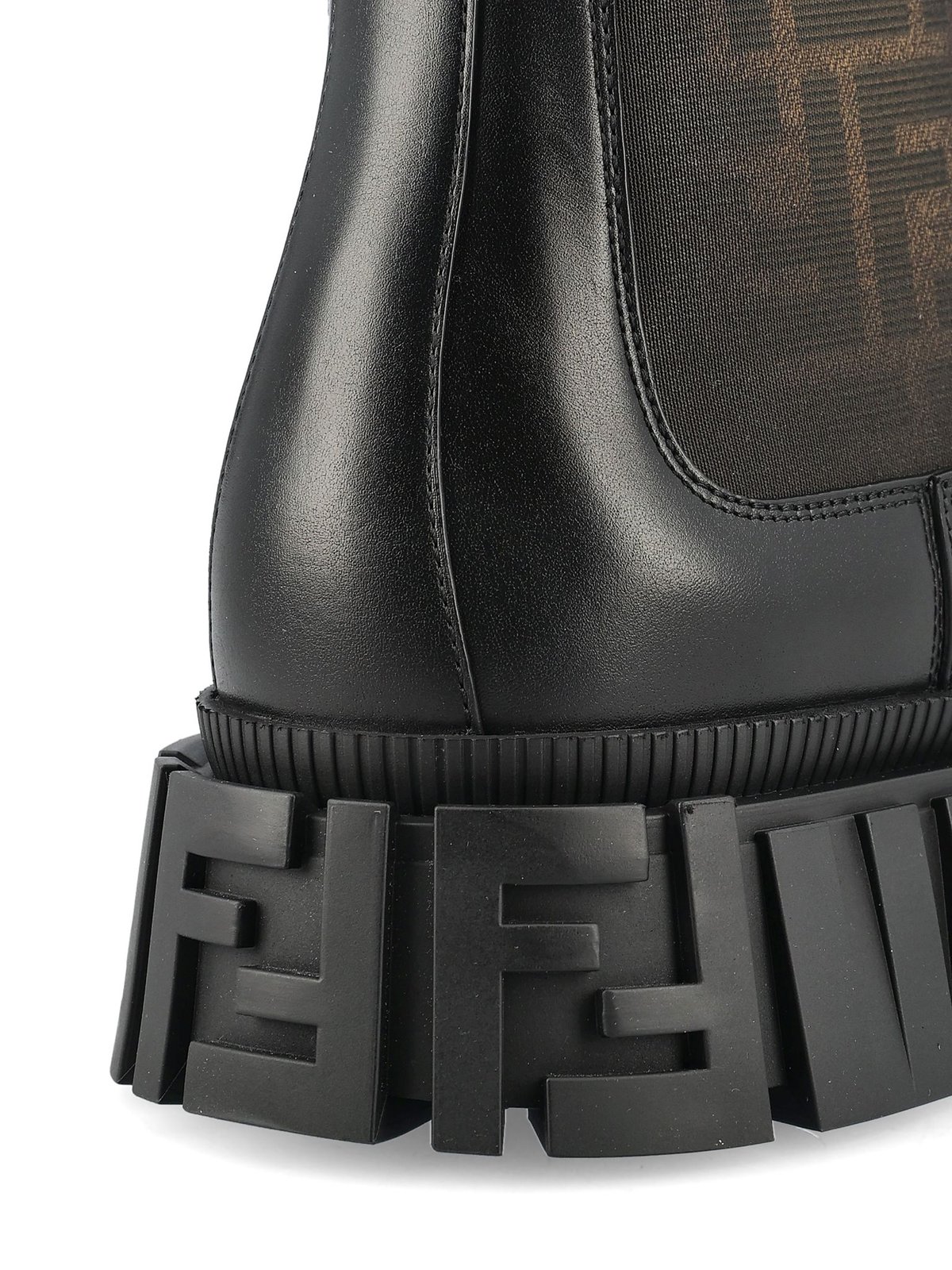 Fendi Logo Detailed Round Toe Ankle Boots – Cettire