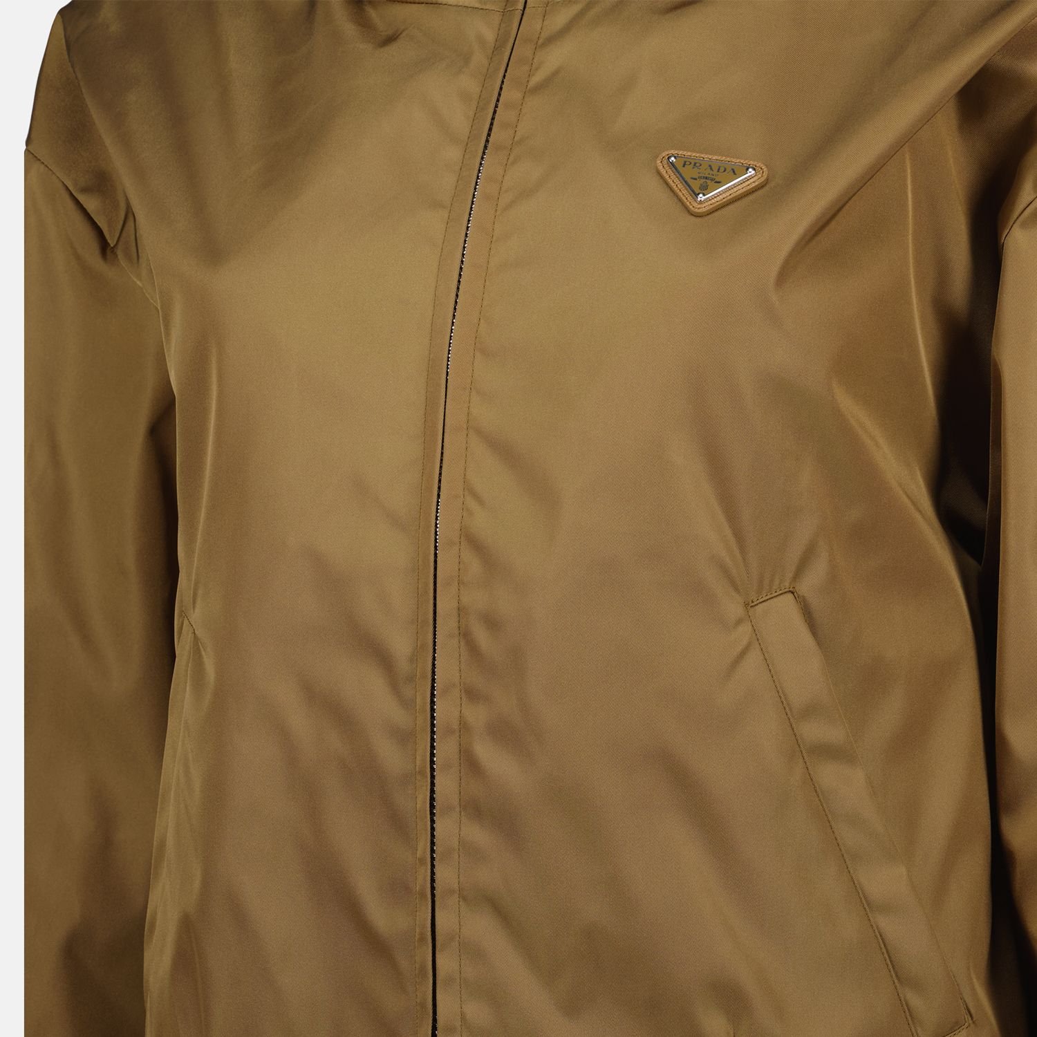 Prada Triangle-Logo Zipped Jacket
