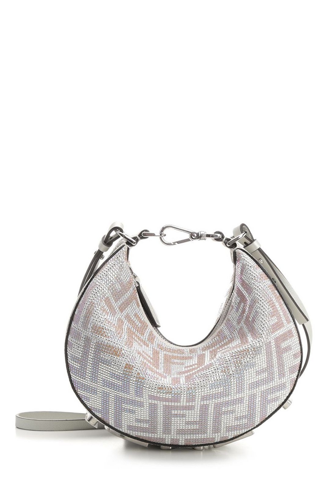 Fendi Fendigraphy Embellished Mini Hobo Bag