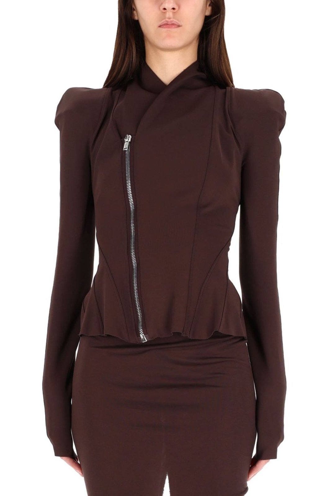 Rick Owens Lilies Princess Asymmetric Zip Jacket
