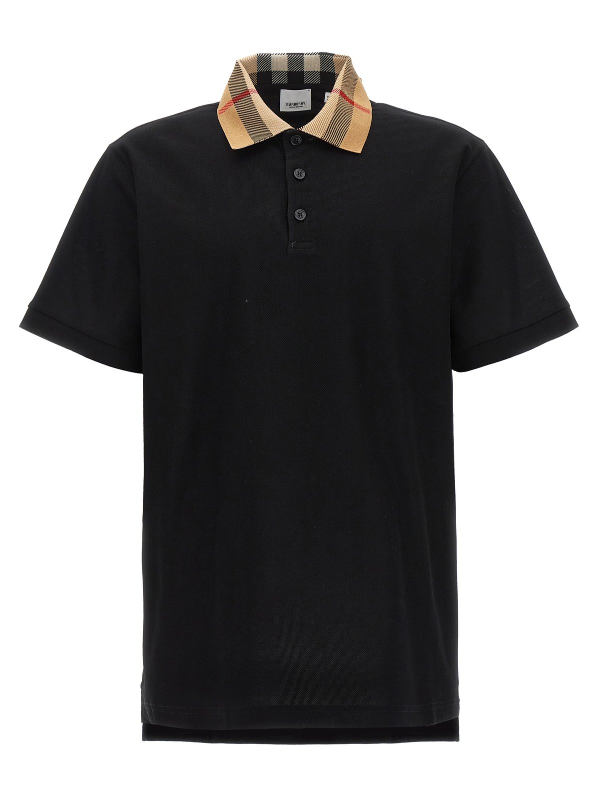 Burberry Checked Short-Sleeved Polo Shirt